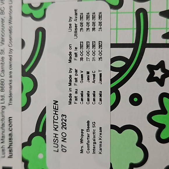 NEW Lush Cosmetics Nov 2023 Kitchen Box Intergalactic Comforter Karma Mrs Whippy - Picture 7 of 7